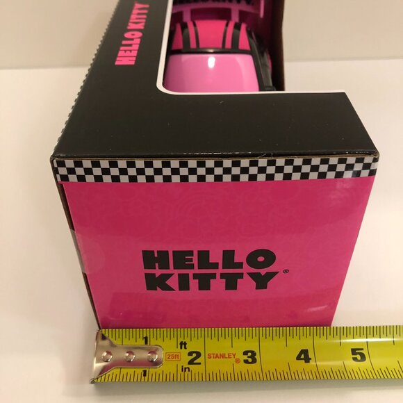 Hello Kitty Remote Control Racing Car & Wheel Controller Black Pink Set of 3 - Picture 11 of 16